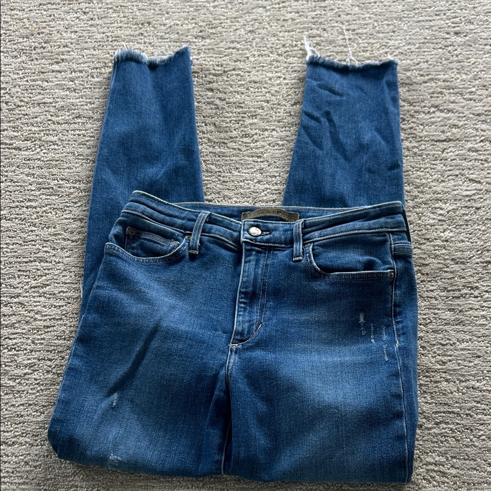 Joe's Jeans Distressed Ankle Jeans in Deep Blue